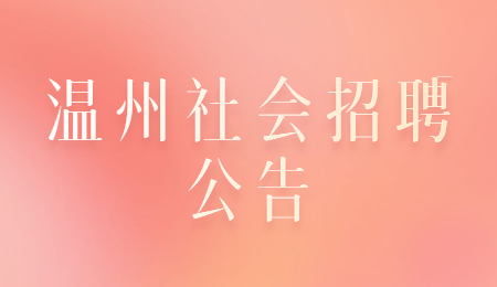 2021年浙江温州龙湾区文明中心社会招聘编外工作人员1人公告